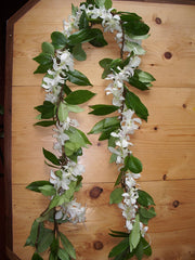 Maile lei with Orchid wrap